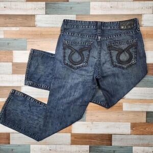 Big Star Union Regular Straight Leg Jeans Mens‎ 36R Medium Wash Blue Denim